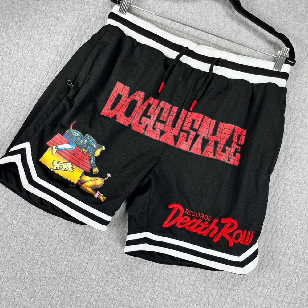 Shoe Palace Death Row‎ Records Shorts Men M Black Doggystyle hip-hop Street rap